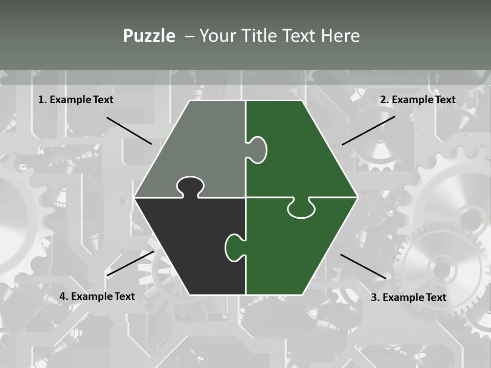 Clock Wheel Machine PowerPoint Template