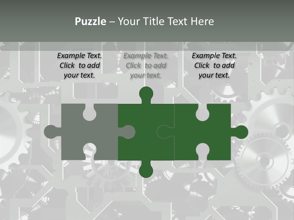 Clock Wheel Machine PowerPoint Template