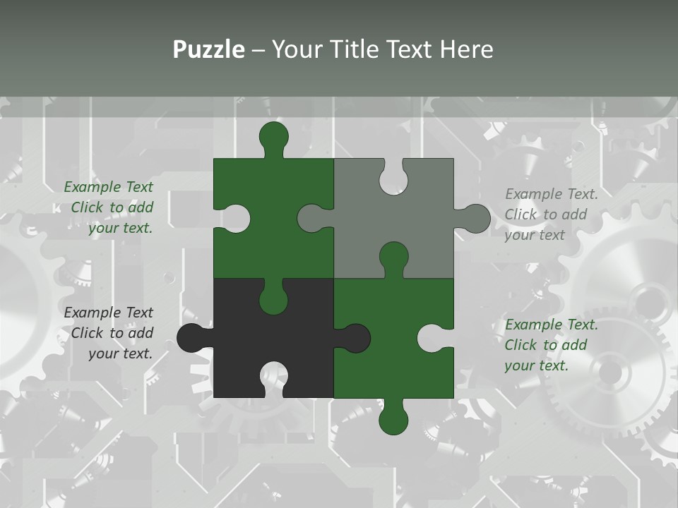 Clock Wheel Machine PowerPoint Template