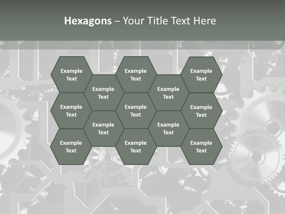 Clock Wheel Machine PowerPoint Template