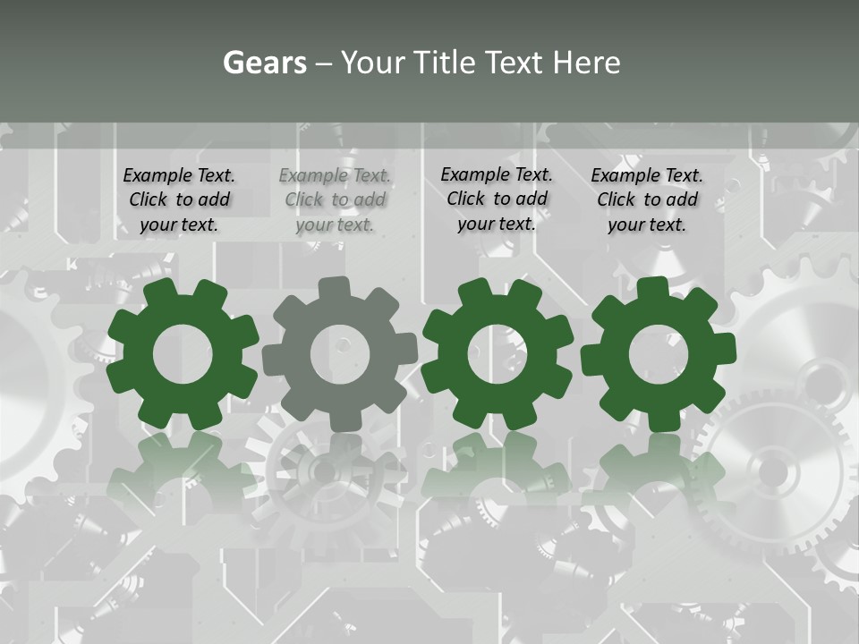 Clock Wheel Machine PowerPoint Template