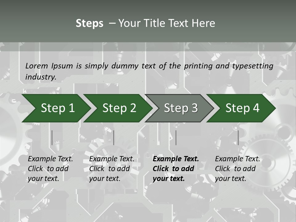 Clock Wheel Machine PowerPoint Template