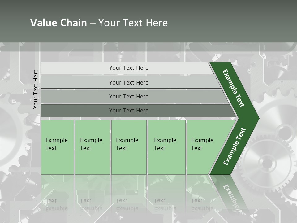 Clock Wheel Machine PowerPoint Template