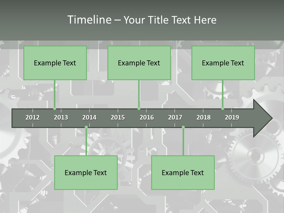 Clock Wheel Machine PowerPoint Template