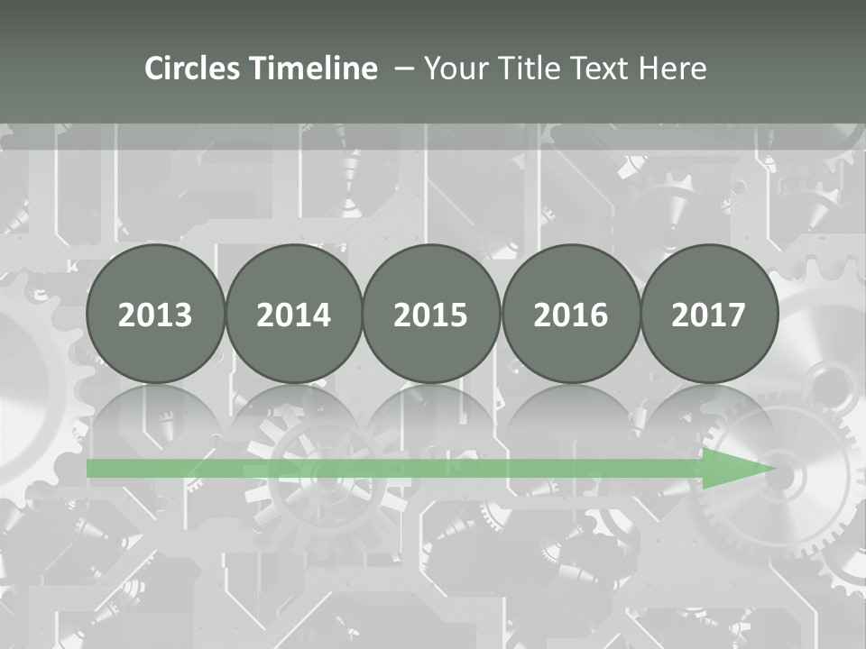 Clock Wheel Machine PowerPoint Template