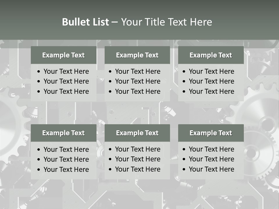 Clock Wheel Machine PowerPoint Template