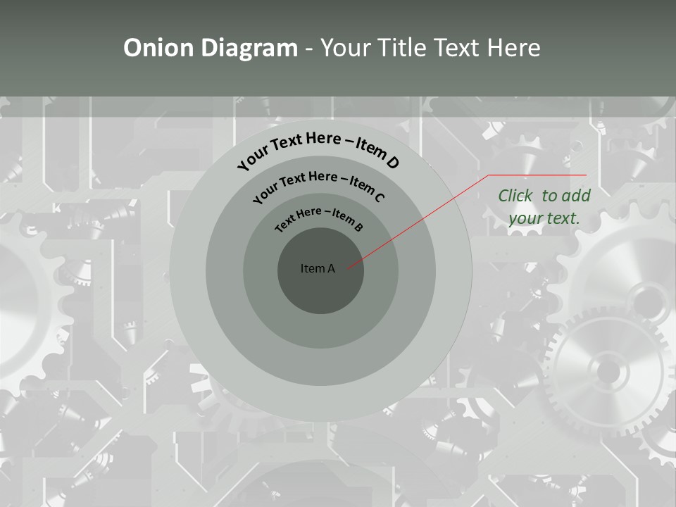 Clock Wheel Machine PowerPoint Template