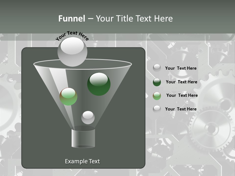 Clock Wheel Machine PowerPoint Template