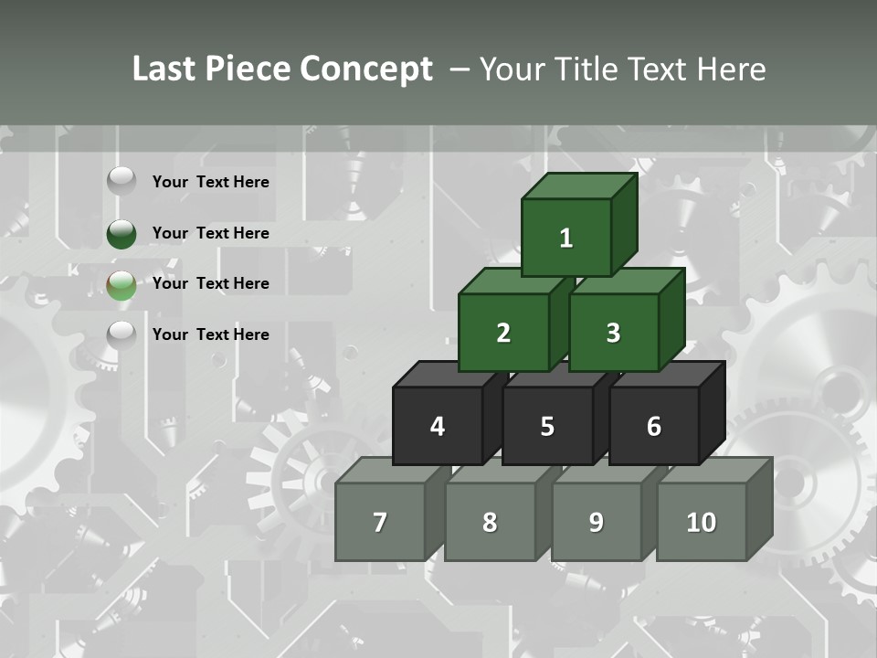 Clock Wheel Machine PowerPoint Template