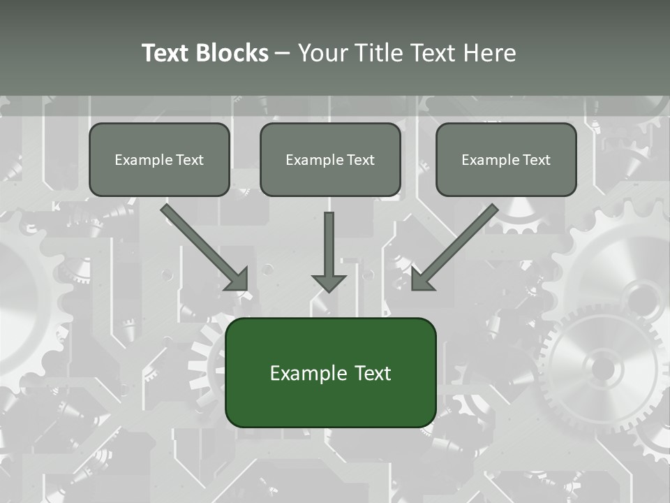 Clock Wheel Machine PowerPoint Template