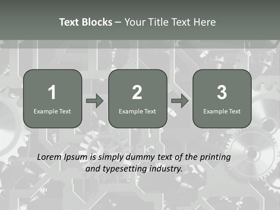 Clock Wheel Machine PowerPoint Template