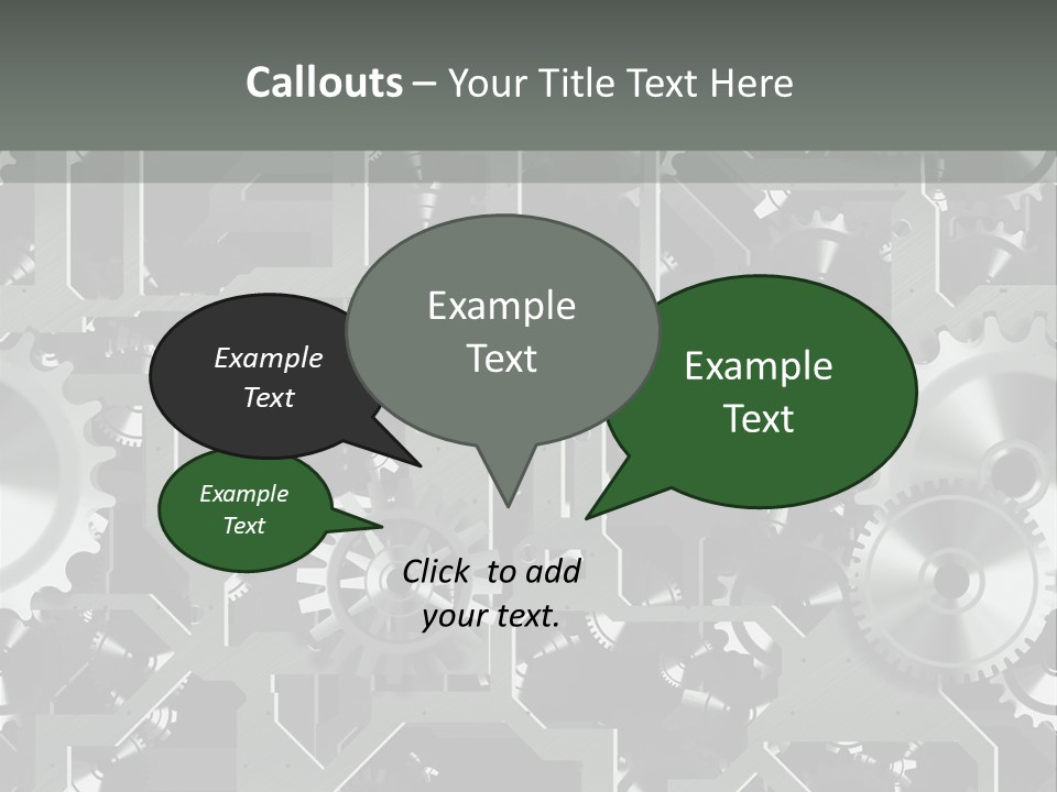 Clock Wheel Machine PowerPoint Template