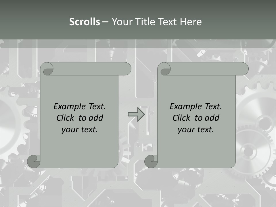 Clock Wheel Machine PowerPoint Template