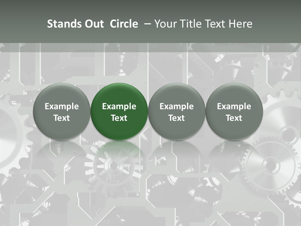 Clock Wheel Machine PowerPoint Template