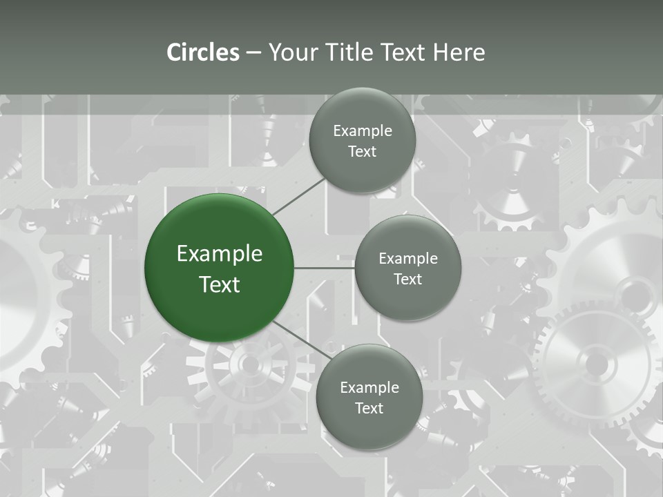 Clock Wheel Machine PowerPoint Template