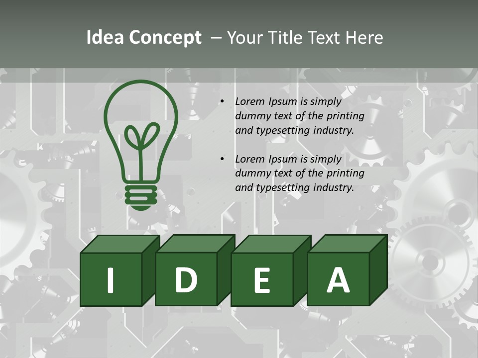 Clock Wheel Machine PowerPoint Template