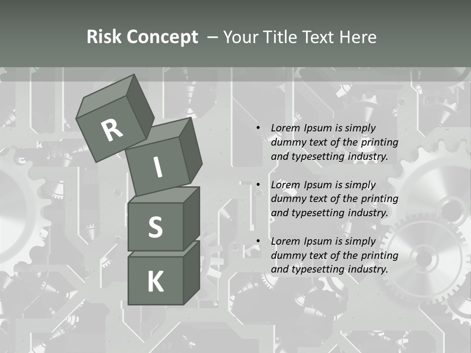 Clock Wheel Machine PowerPoint Template