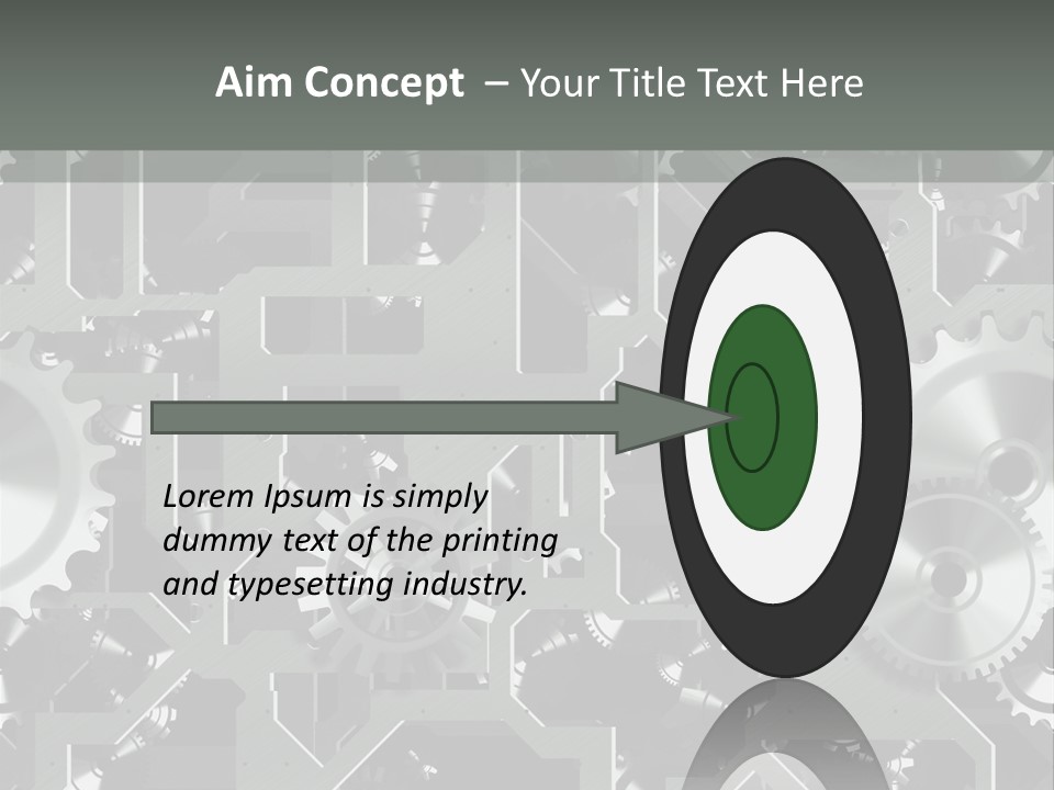 Clock Wheel Machine PowerPoint Template