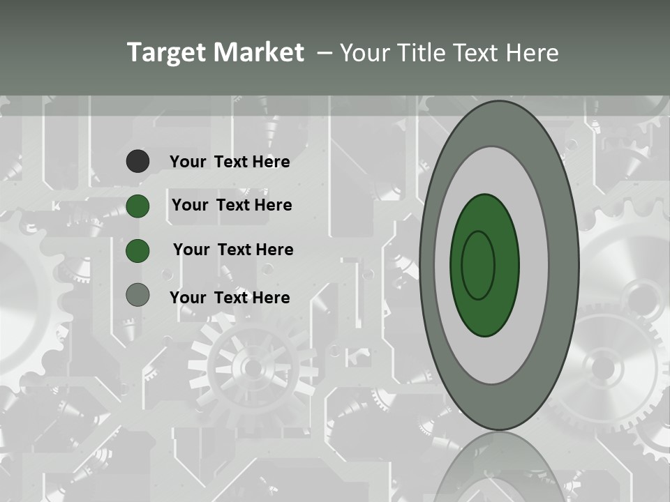 Clock Wheel Machine PowerPoint Template