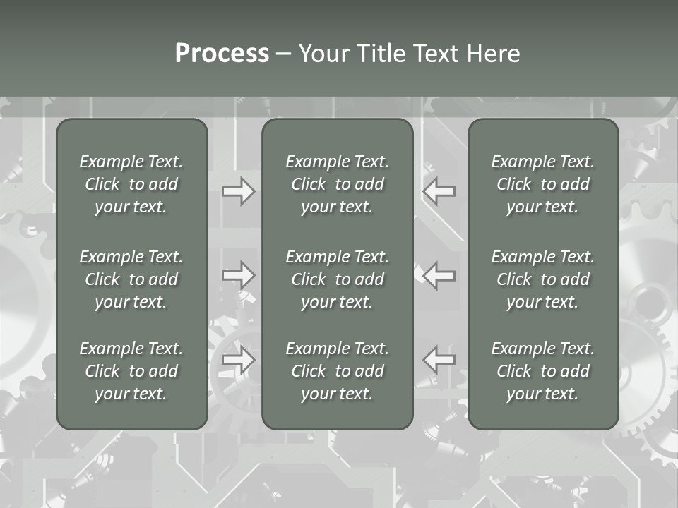Clock Wheel Machine PowerPoint Template