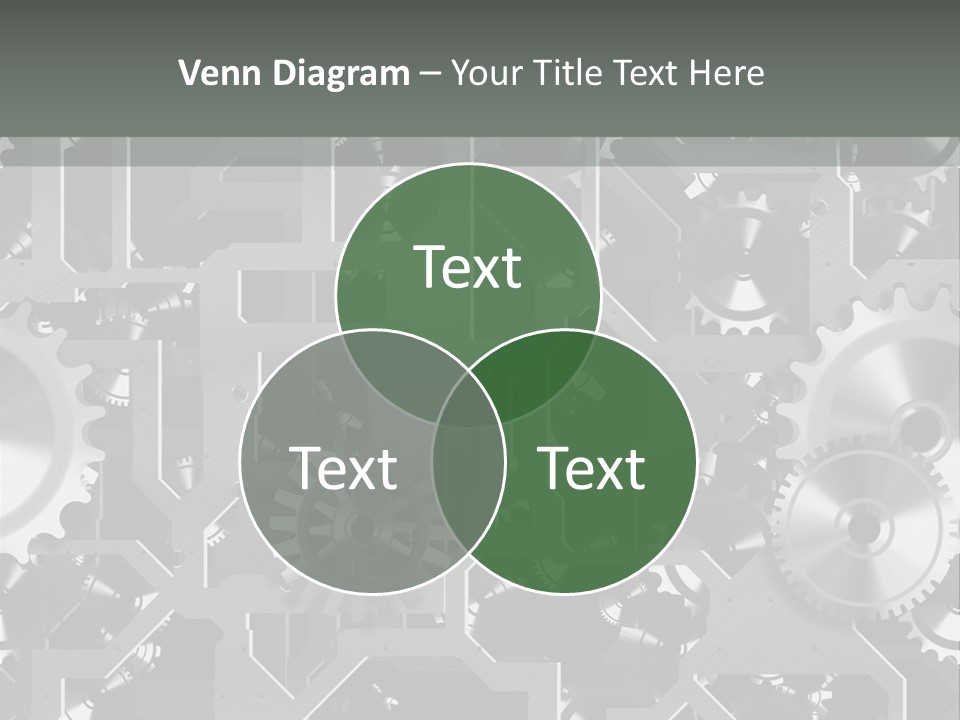 Clock Wheel Machine PowerPoint Template