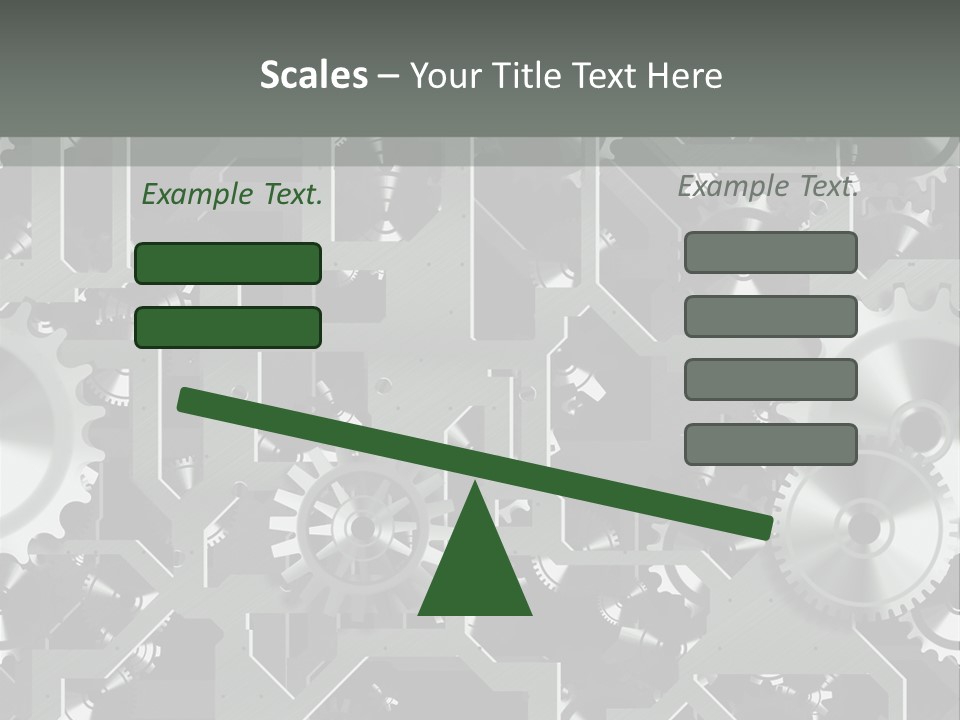 Clock Wheel Machine PowerPoint Template