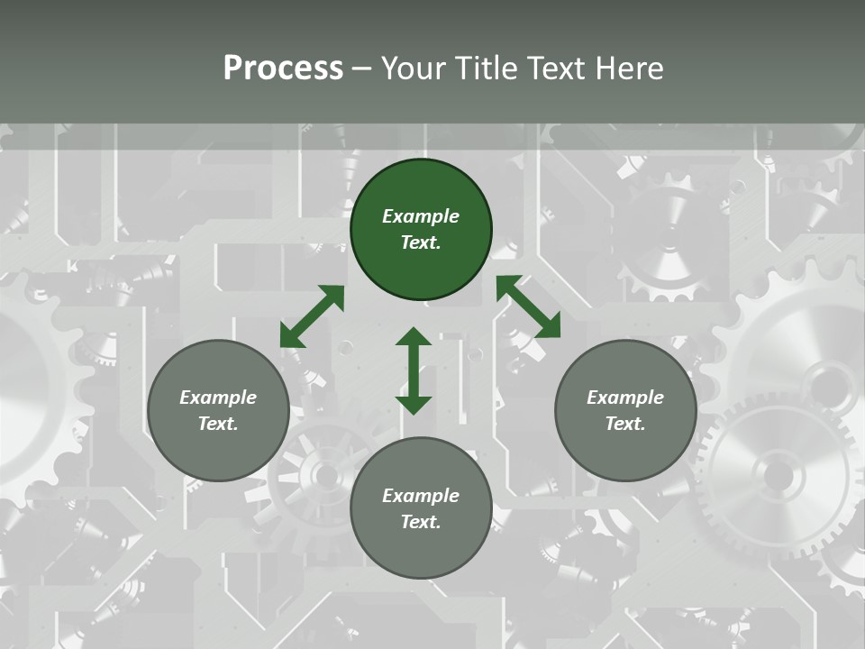 Clock Wheel Machine PowerPoint Template