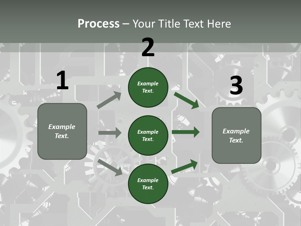 Clock Wheel Machine PowerPoint Template