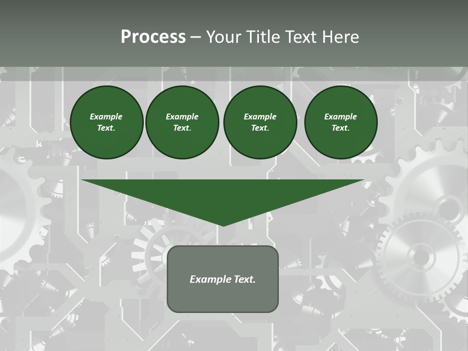 Clock Wheel Machine PowerPoint Template