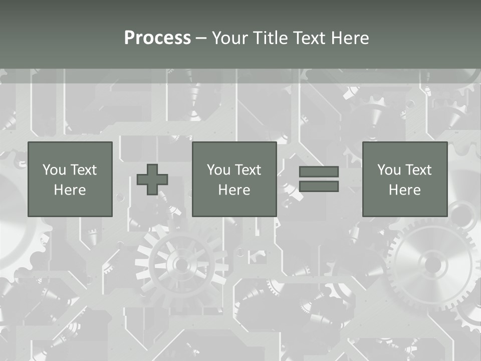 Clock Wheel Machine PowerPoint Template
