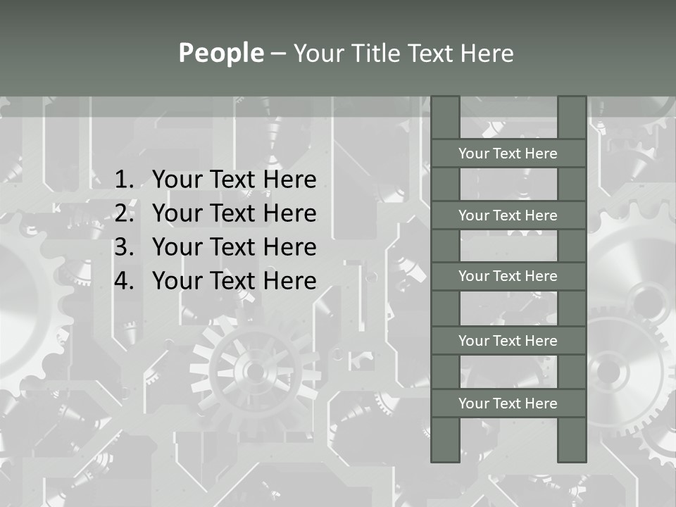 Clock Wheel Machine PowerPoint Template