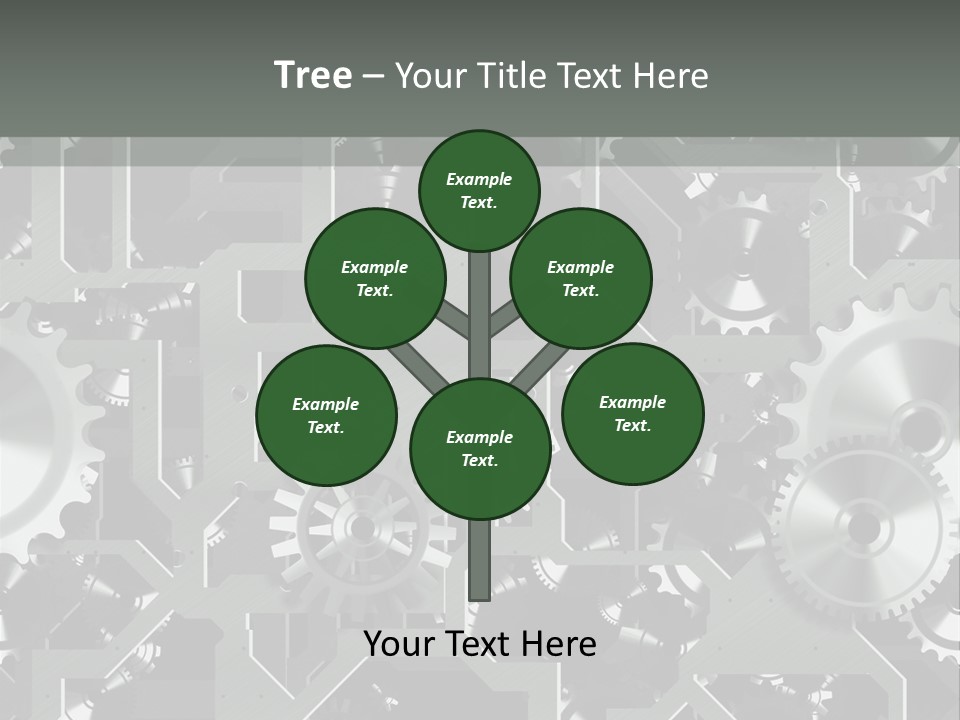 Clock Wheel Machine PowerPoint Template