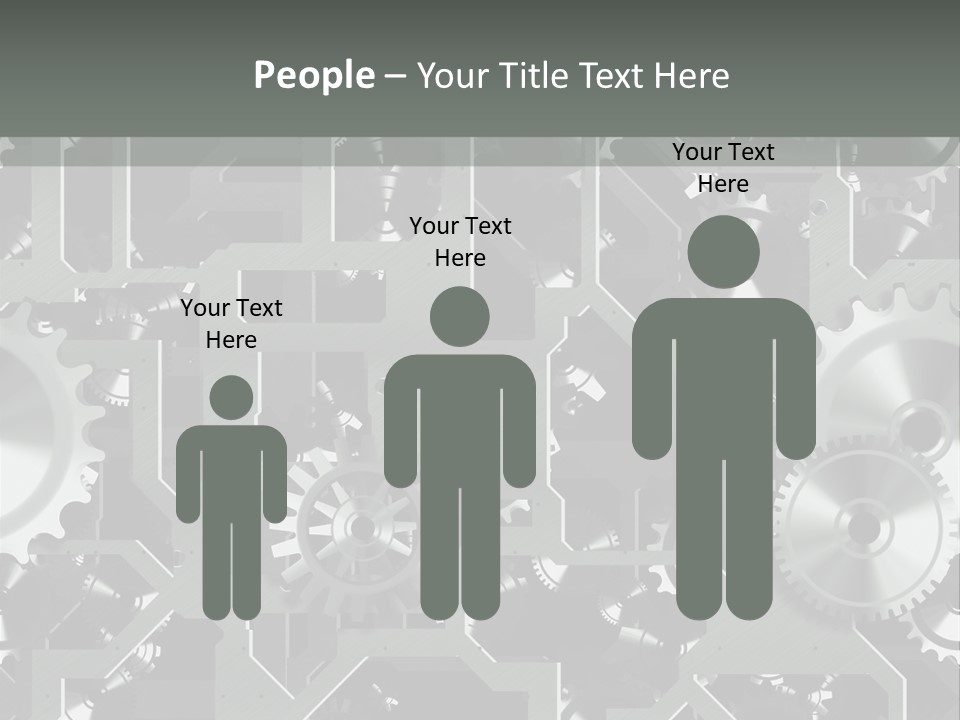 Clock Wheel Machine PowerPoint Template