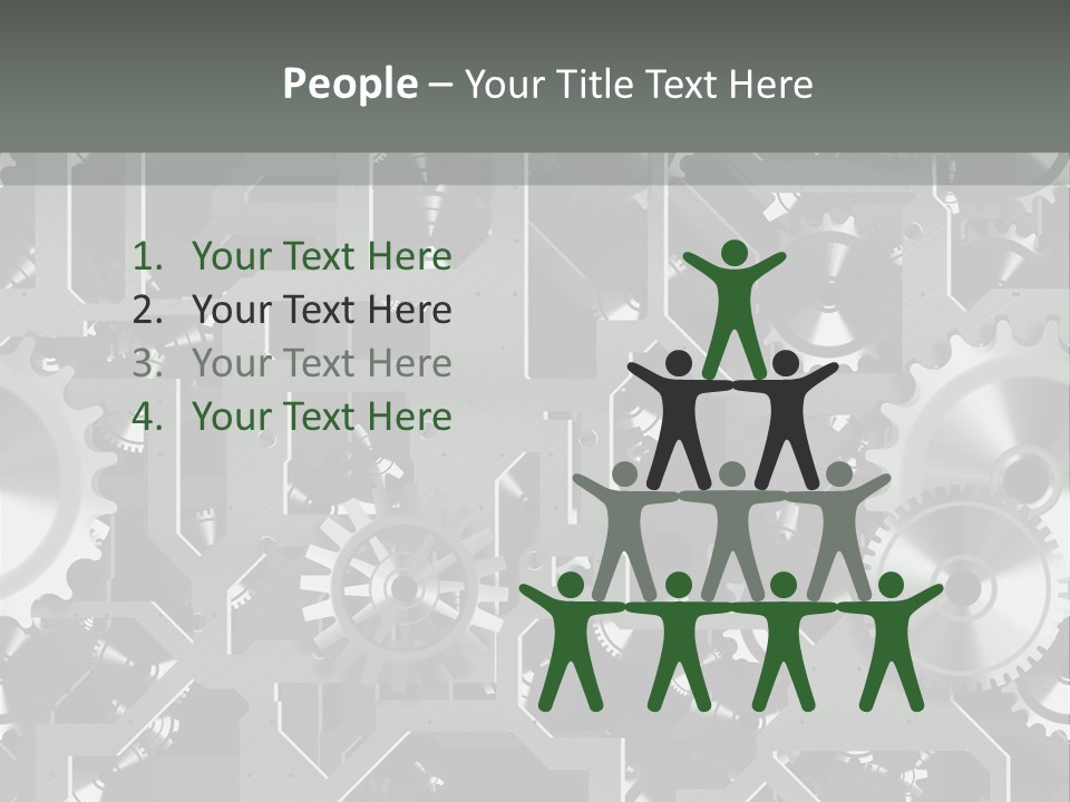Clock Wheel Machine PowerPoint Template