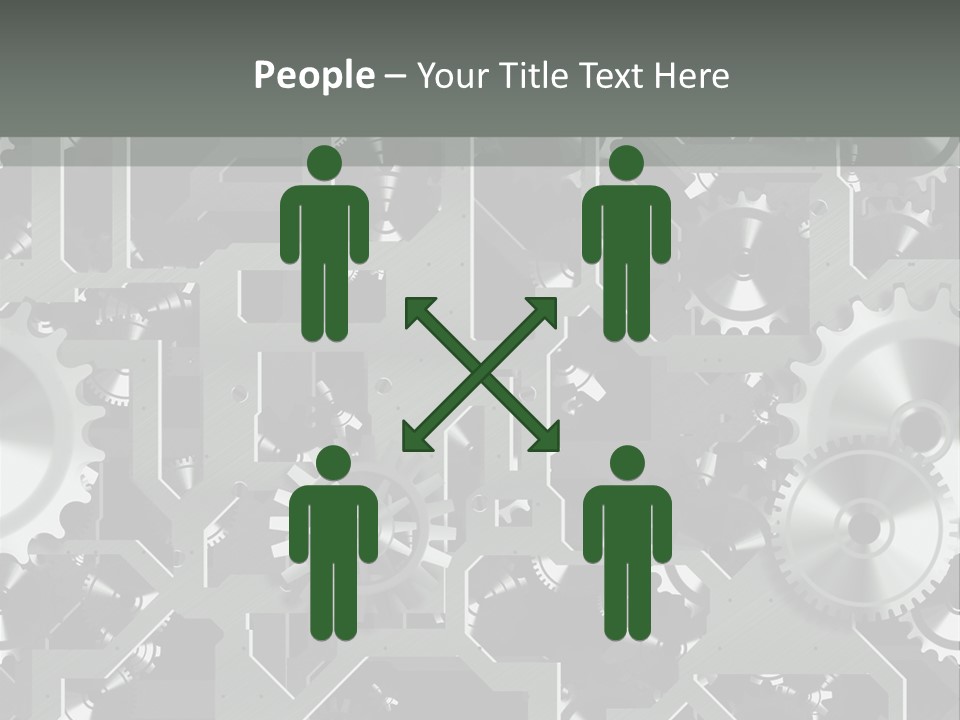 Clock Wheel Machine PowerPoint Template