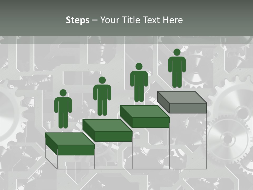 Clock Wheel Machine PowerPoint Template