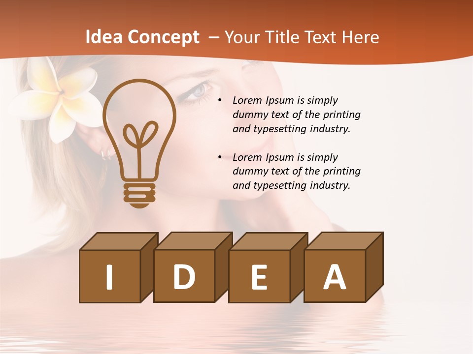 Smile Girl Charming PowerPoint Template