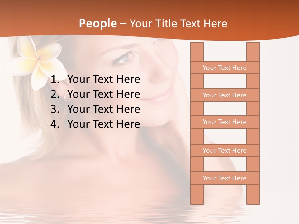 Smile Girl Charming PowerPoint Template