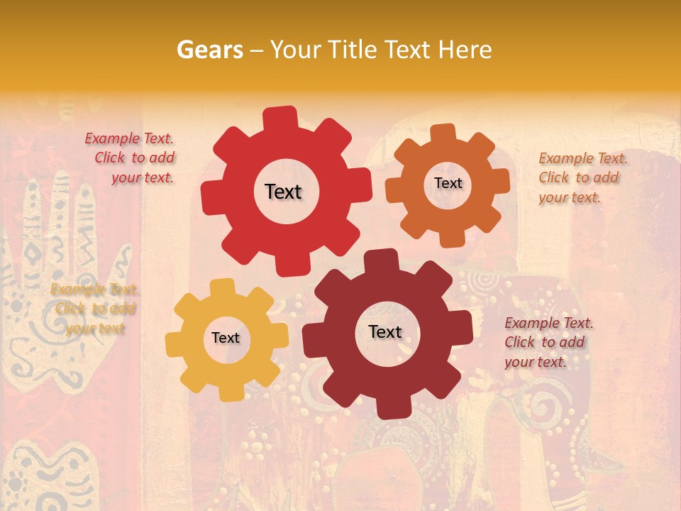 Indian Elephant Pink PowerPoint Template