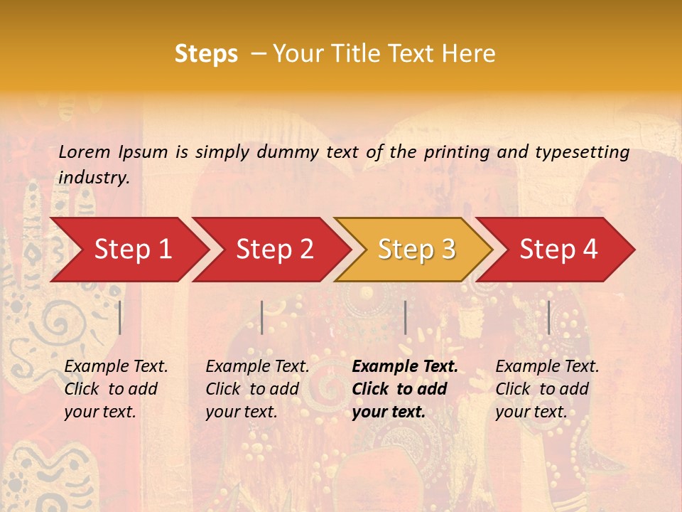 Indian Elephant Pink PowerPoint Template