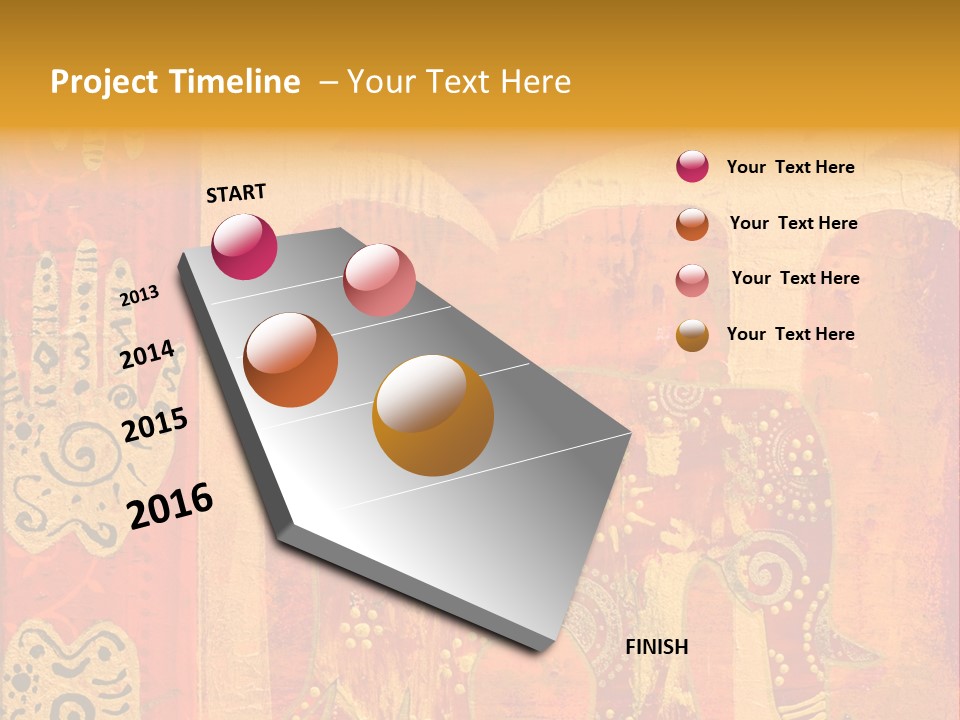 Indian Elephant Pink PowerPoint Template