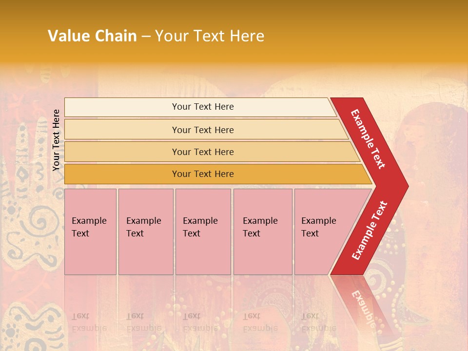 Indian Elephant Pink PowerPoint Template