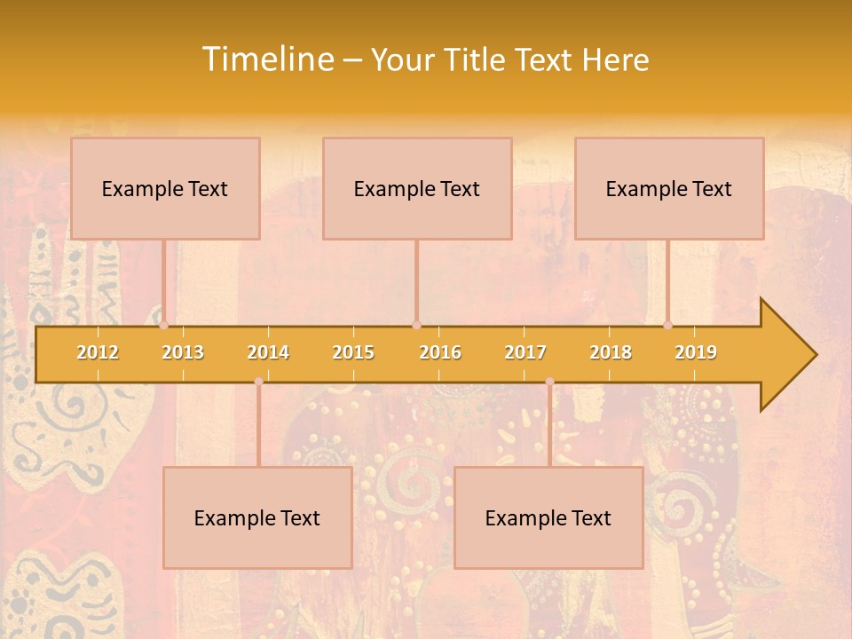 Indian Elephant Pink PowerPoint Template