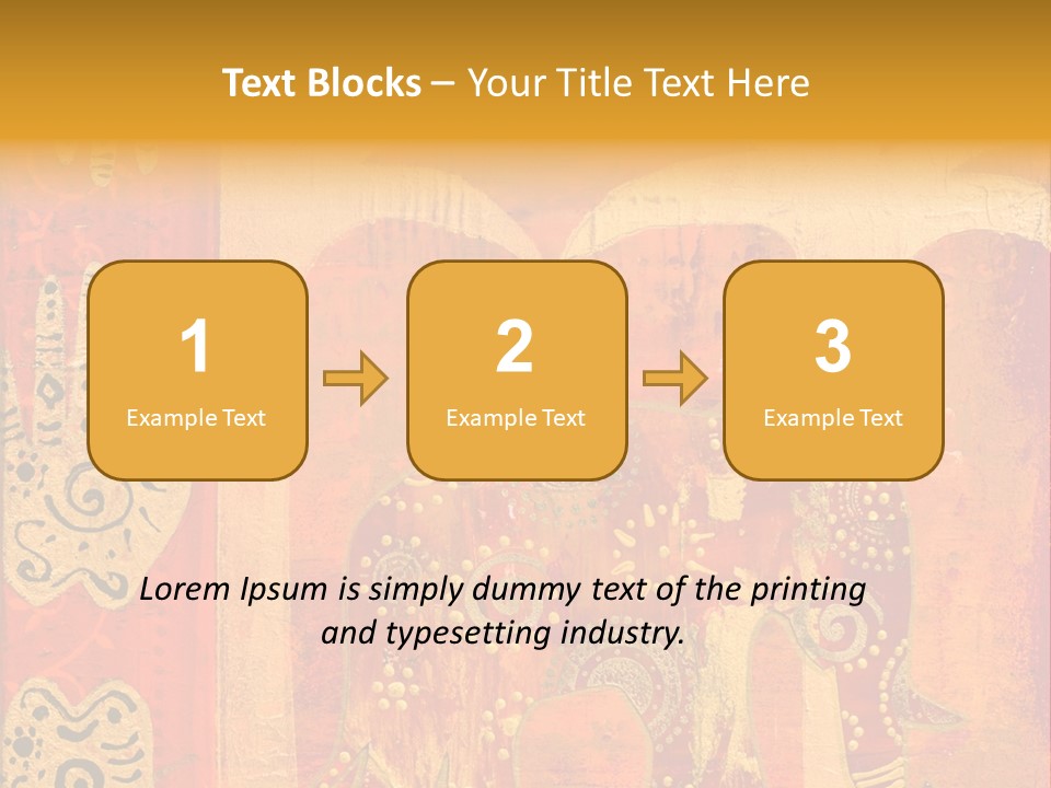 Indian Elephant Pink PowerPoint Template