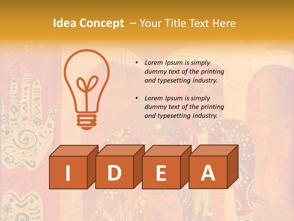 Indian Elephant Pink PowerPoint Template