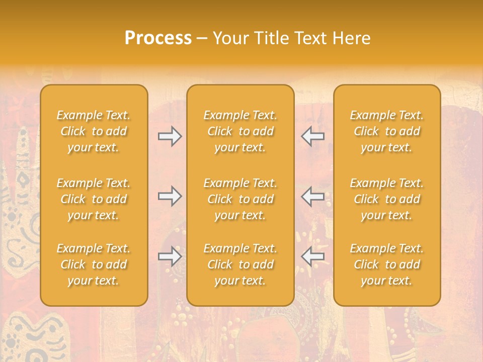 Indian Elephant Pink PowerPoint Template