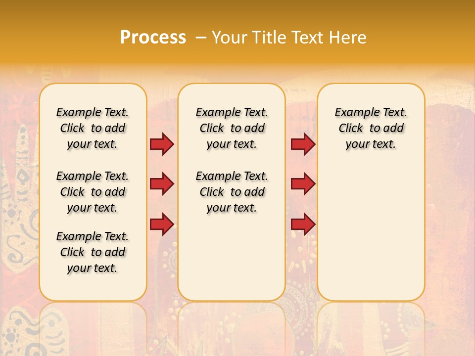 Indian Elephant Pink PowerPoint Template
