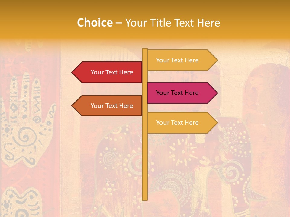 Indian Elephant Pink PowerPoint Template