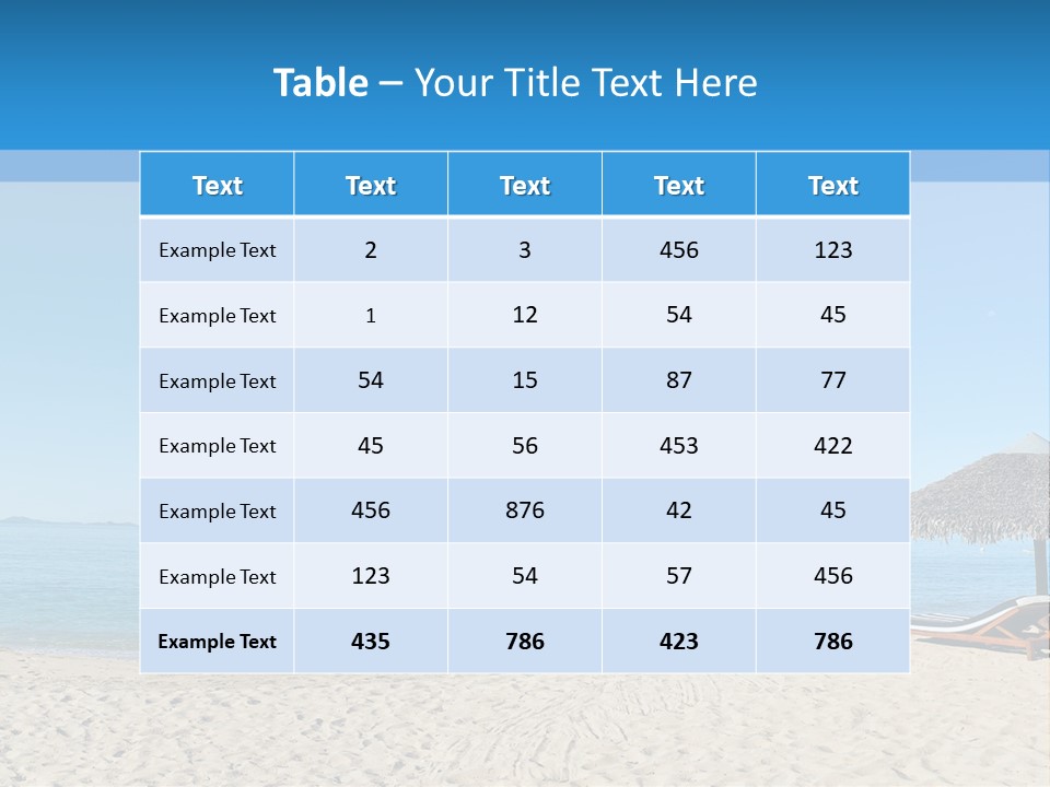 Nature Hotel Relax PowerPoint Template