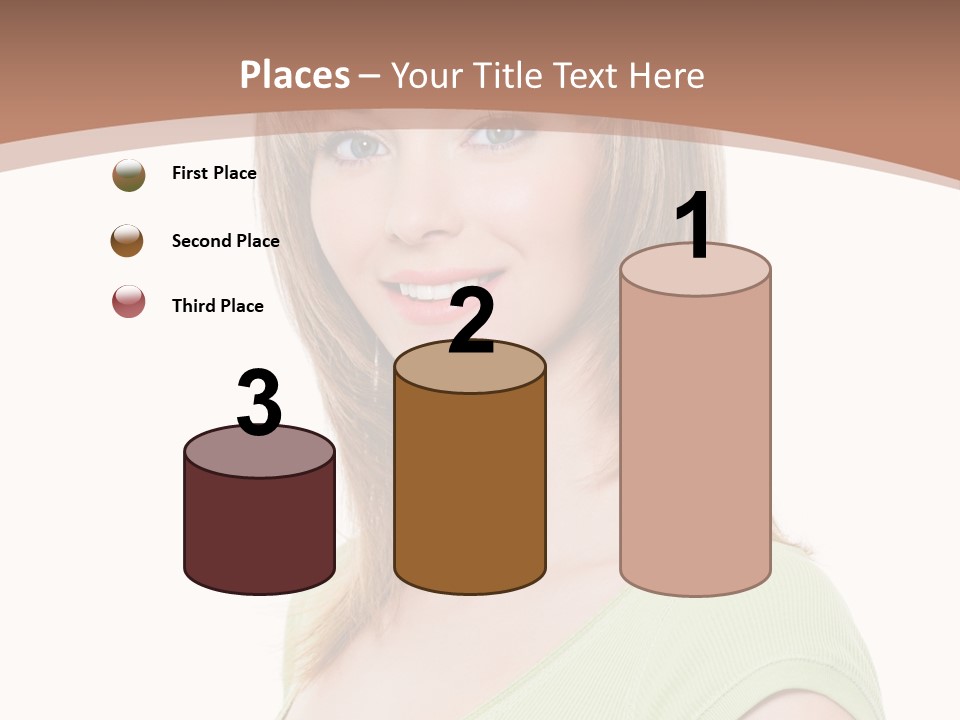 Hair White Background Vertical PowerPoint Template